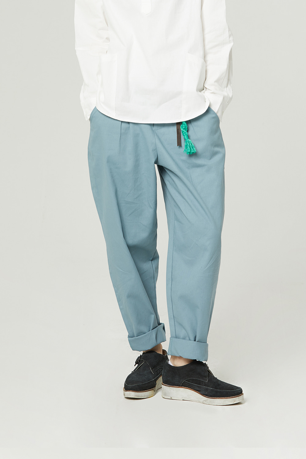 SUMMER SLOUCH TROUSERS_skyblue
