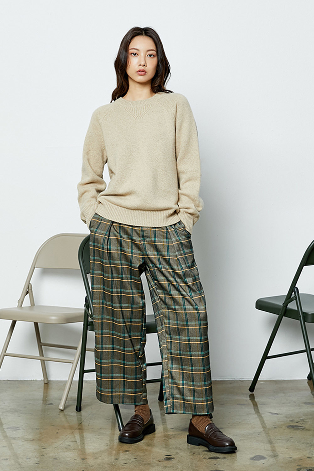 AIR WOOL PULL-OVER_linen (woman)